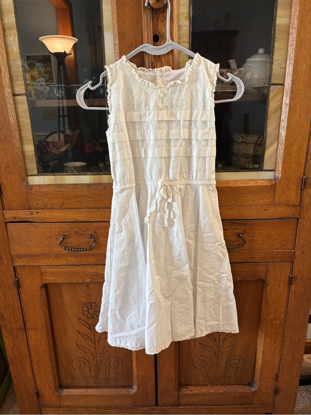 Well Dressed Wolf White Sleeveless Eyelet Dress